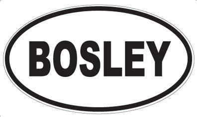 BOSLEY - Oval Magnet