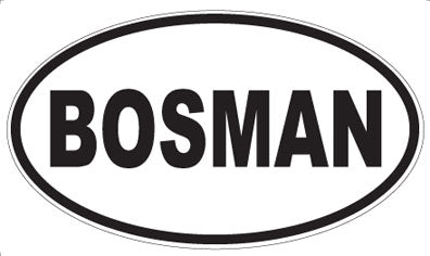 BOSMAN - Oval Magnet