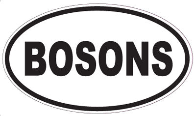 BOSONS - Oval Sticker