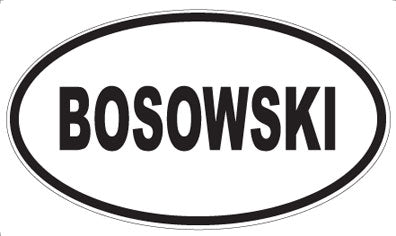 BOSOWSKI - Oval Magnet