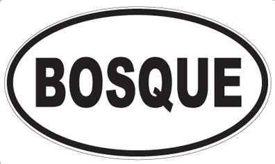 BOSQUE - Oval Magnet