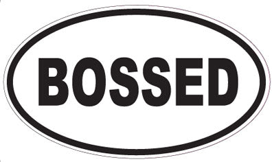 BOSSED - Oval Sticker