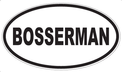 BOSSERMAN - Oval Magnet