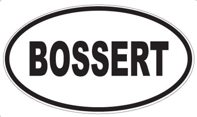BOSSERT - Oval Magnet