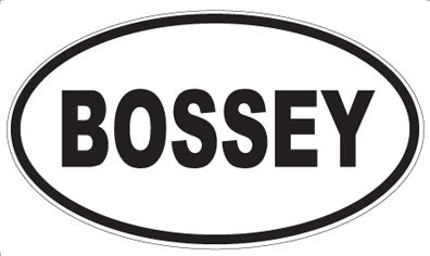 BOSSEY - Oval Magnet