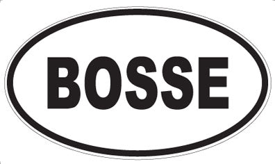 BOSSE - Oval Magnet