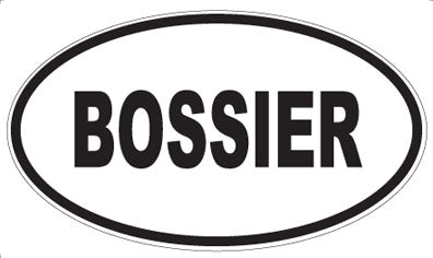 BOSSIER - Oval Magnet