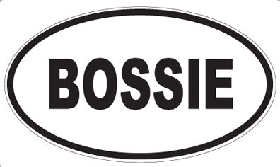 BOSSIE - Oval Magnet