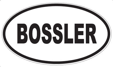 BOSSLER - Oval Magnet