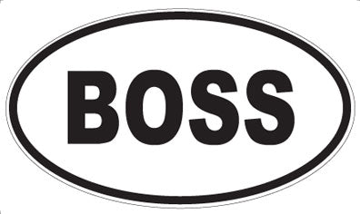 BOSS - Oval Magnet
