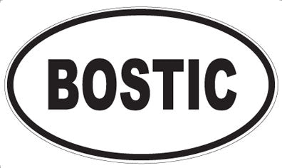 BOSTIC - Oval Magnet