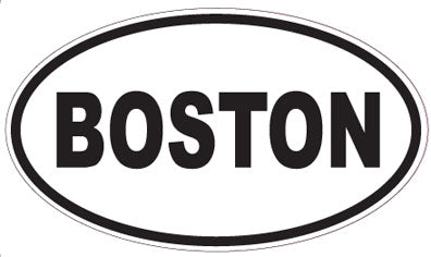BOSTON - Oval Sticker