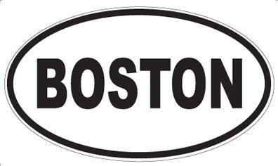 BOSTON - Oval Magnet