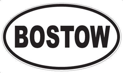 BOSTOW - Oval Magnet