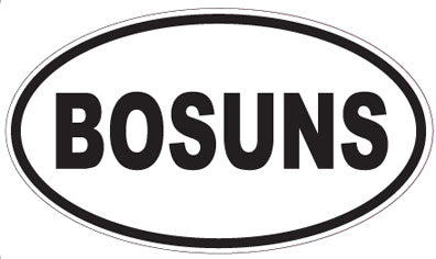 BOSUNS - Oval Sticker