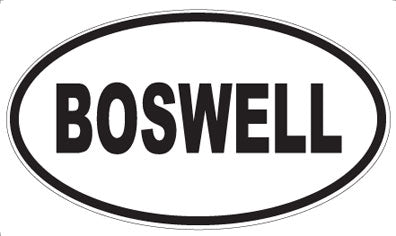 BOSWELL - Oval Magnet