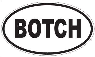 BOTCH - Oval Magnet