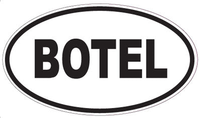 BOTEL - Oval Sticker