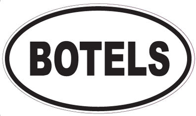 BOTELS - Oval Sticker