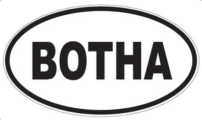 BOTHA - Oval Magnet