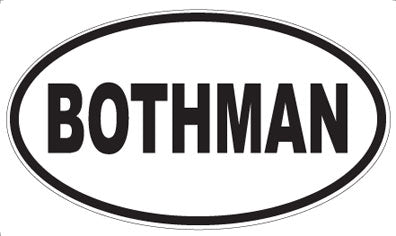 BOTHMAN - Oval Magnet