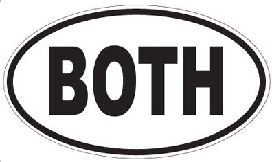 BOTH - Oval Sticker