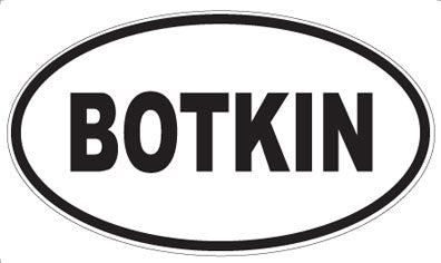 BOTKIN - Oval Magnet