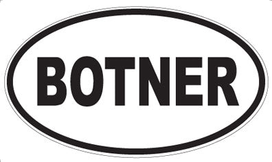 BOTNER - Oval Magnet