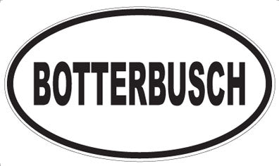 BOTTERBUSCH - Oval Magnet