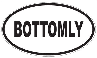 BOTTOMLY - Oval Magnet