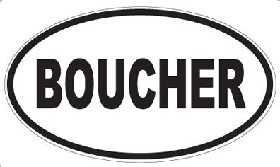 BOUCHER - Oval Magnet