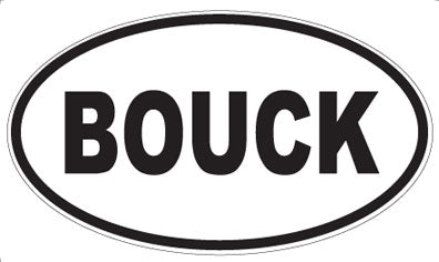 BOUCK - Oval Magnet