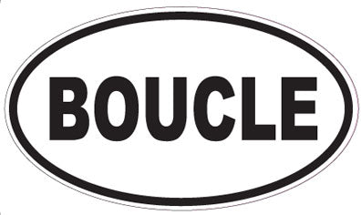 BOUCLE - Oval Sticker