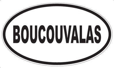 BOUCOUVALAS - Oval Magnet