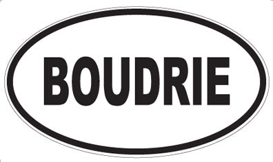 BOUDRIE - Oval Magnet