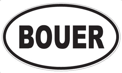 BOUER - Oval Magnet