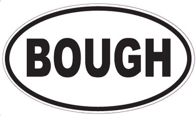 BOUGH - Oval Sticker
