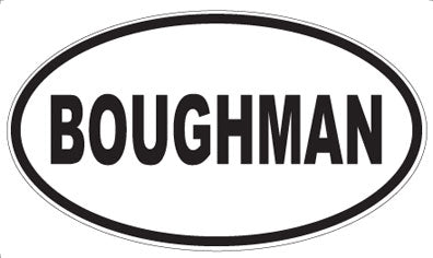 BOUGHMAN - Oval Magnet