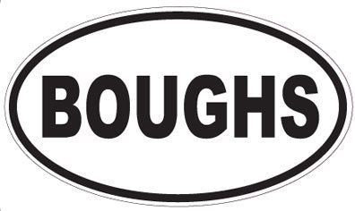 BOUGHS - Oval Sticker