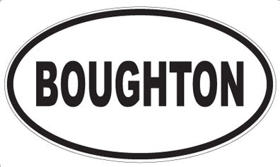 BOUGHTON - Oval Magnet