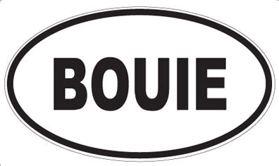BOUIE - Oval Magnet
