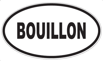 BOUILLON - Oval Magnet