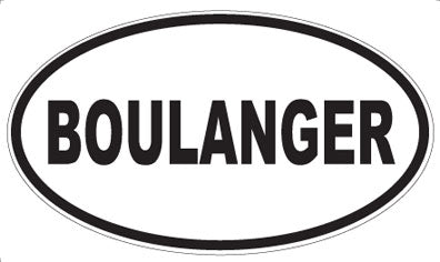 BOULANGER - Oval Magnet