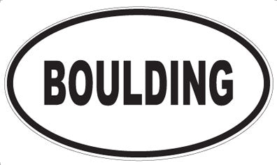 BOULDING - Oval Magnet