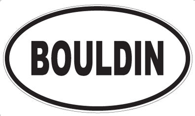 BOULDIN - Oval Magnet