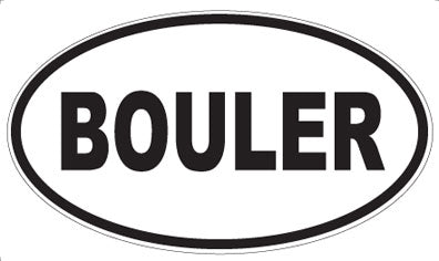 BOULER - Oval Magnet