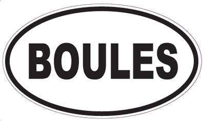 BOULES - Oval Sticker
