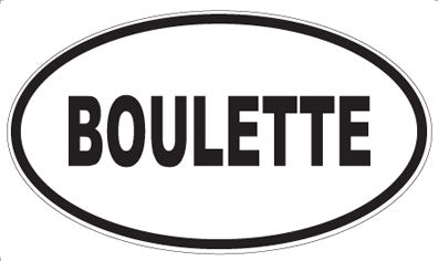 BOULETTE - Oval Magnet
