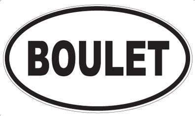 BOULET - Oval Magnet