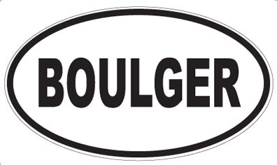 BOULGER - Oval Magnet